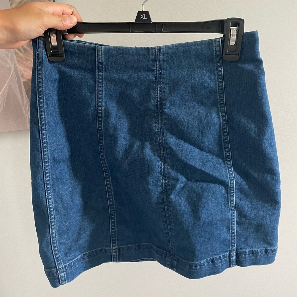 Denim Blue Free PeopleSkirt